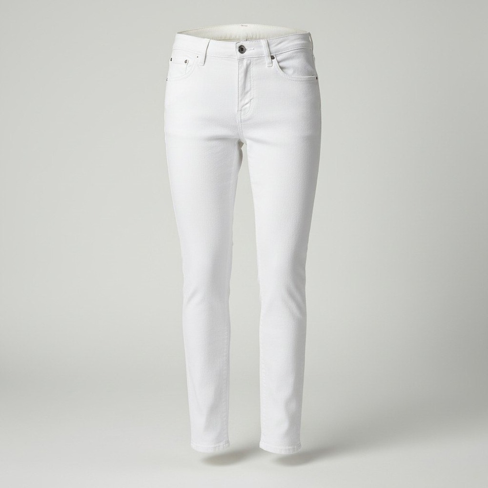 Max Studio White Skinny Jeans Women 26 Minimalist Chic Stretch Denim Spring